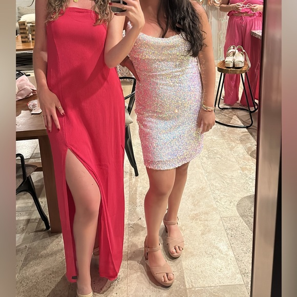 Medium Superdown pink strapless dress - Picture 6 of 6